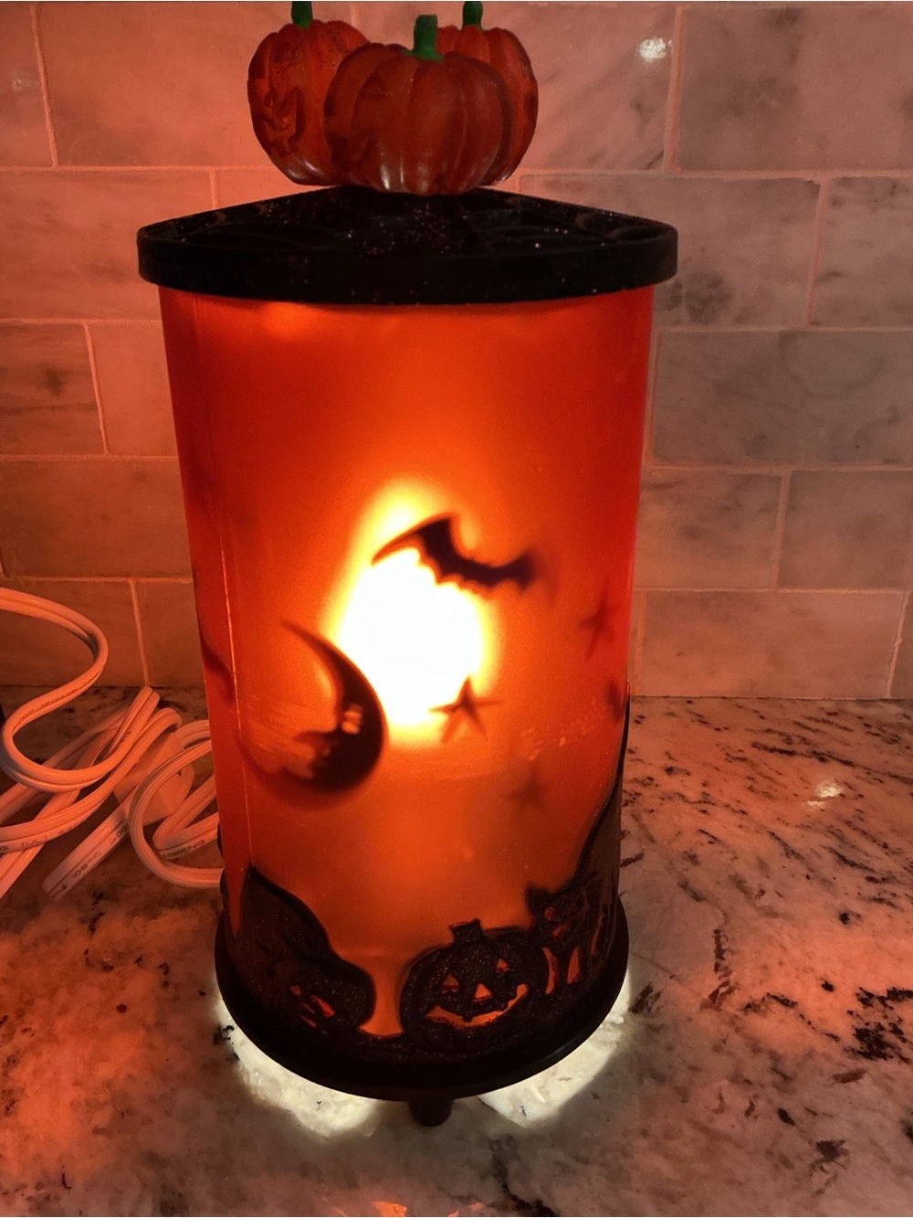Vintage 1990 Avon Halloween Motion Lamp Spooky Lights Spinning Projection Tested - Picture 3 of 7